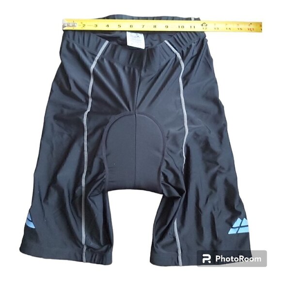 NWOT Men's Danish Endurance Black/Gray Cycling Short With Blue Logo Size Large - Picture 5 of 6